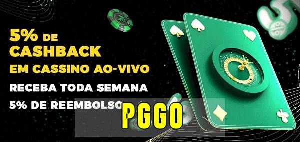 Promoções do cassino ao Vivo pggo